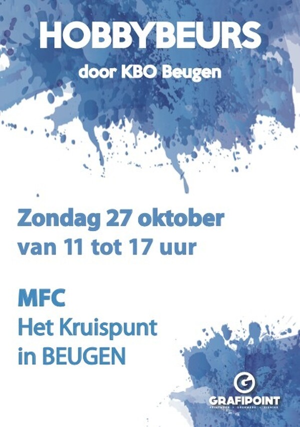 27 oktober 2024 Hobbybeurs in Het Kruispunt te Beugen