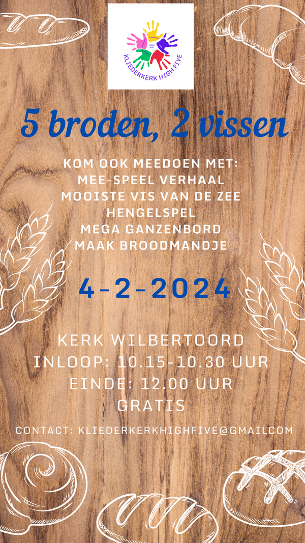 Kliederkerk 5 broden en 2 vissen