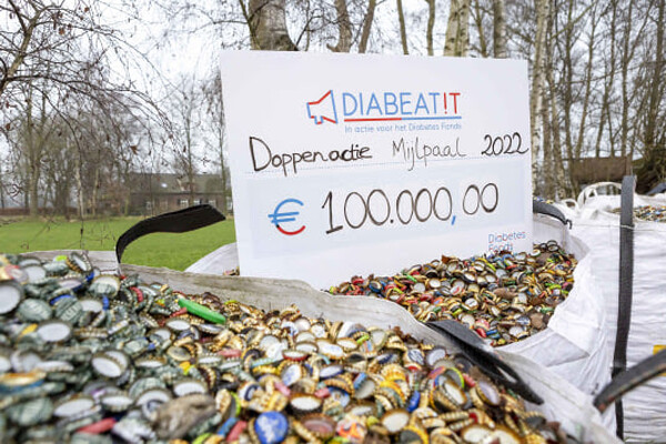 Doppenactie voor Diabetes Fonds levert 100.000 euro op