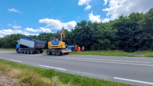 Vernieuwing asfaltlaag fietspad tussen Cuijk en Haps