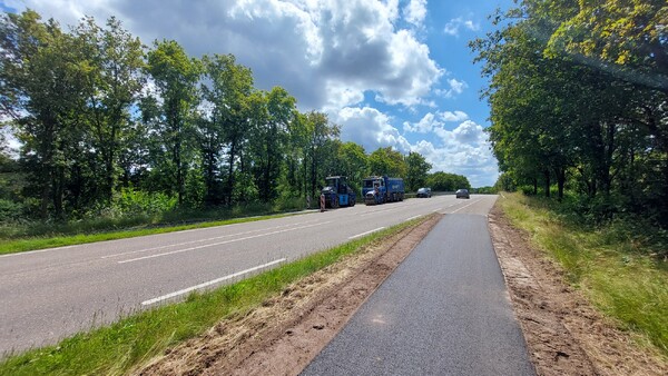 Vernieuwing asfaltlaag fietspad tussen Cuijk en Haps