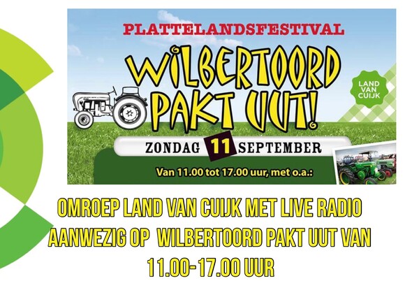 Omroep Land van Cuijk live bij Wilbertoord Pakt Uut