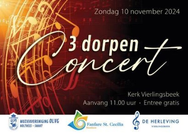 3 dorpen concert Harmonie De Herleving