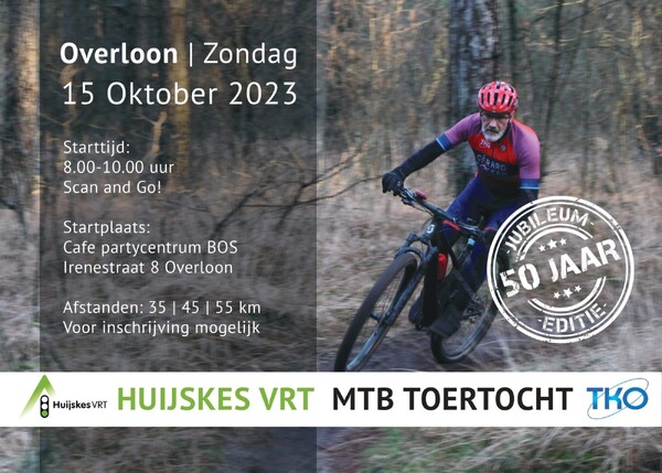 Huijskes VRT MTB-toertocht Overloon op 15 oktober 2023 