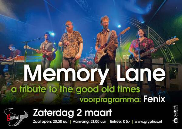 Gryphus Vierlingsbeek: concert Memory Lane + FENIX