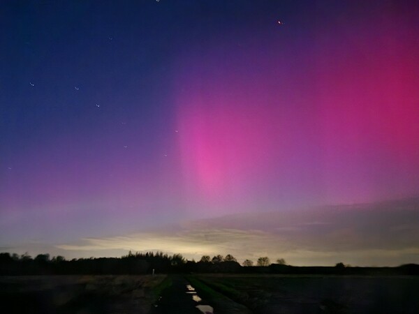 Prachtig Noorderlicht boven Boxmeer