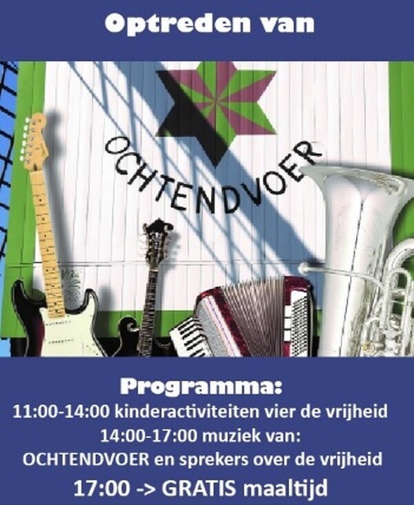 GRATIS bevrijdingsmaaltijd - Openluchtoptreden liveband 