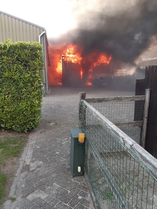 Middelbrand in Mill