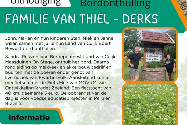 Bordonthulling familie Van Thiel - Derks in Velp