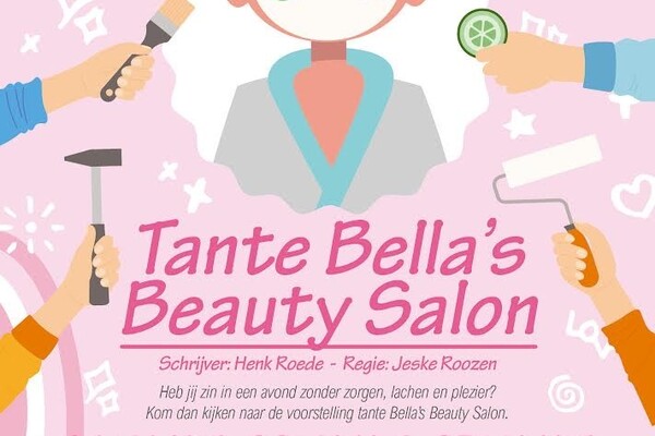 Toneelvereniging Kakelbond uit Ledeacker brengt de voorstelling: Tante Bella's beautysalon ten tonele