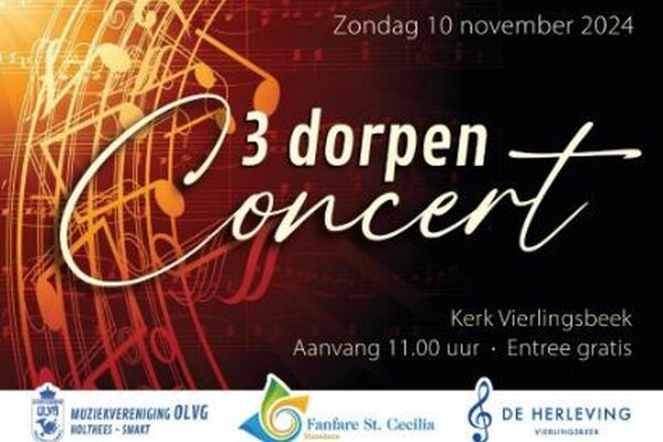 3 dorpen concert Harmonie De Herleving