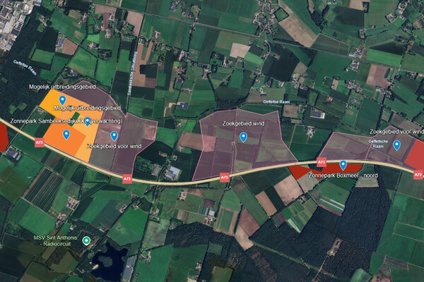 FVD: De snelweg A73 als energiewingewest van Land van Cuijk