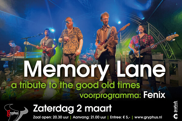 Gryphus Vierlingsbeek: concert Memory Lane + FENIX