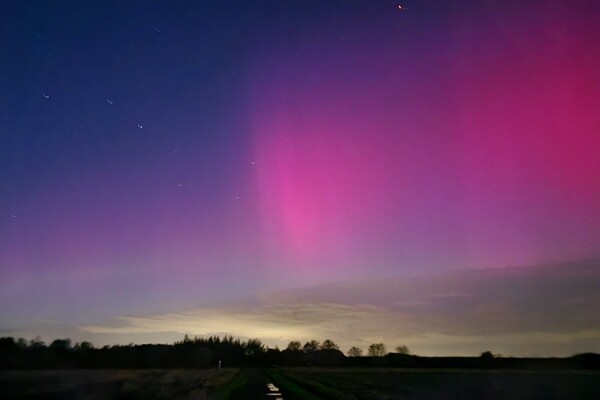 Prachtig Noorderlicht boven Boxmeer