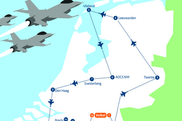 Afscheidsvlucht F-16's