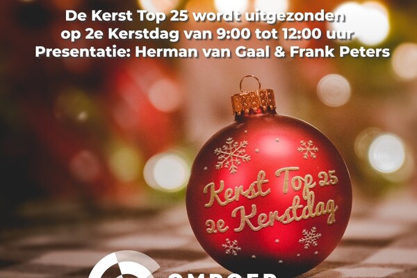 *Vier Kerst in Stijl met de Kerst Top 25 op Omroep Land van Cuijk*