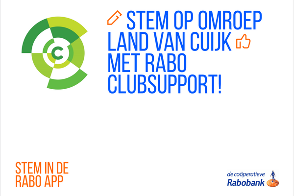 Stem op Omroep Land van Cuijk voor Rabo Club Support