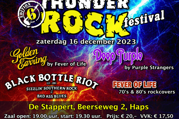 Rock-festival in Haps: Thunderrock 2023